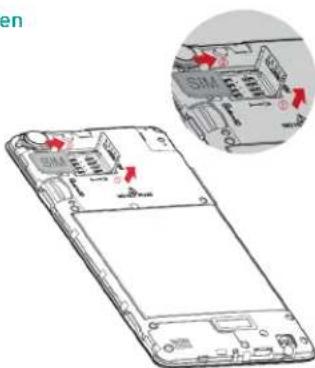 WIKO WI.SELFY4GWH - - Sim-kaart invoegen - 1