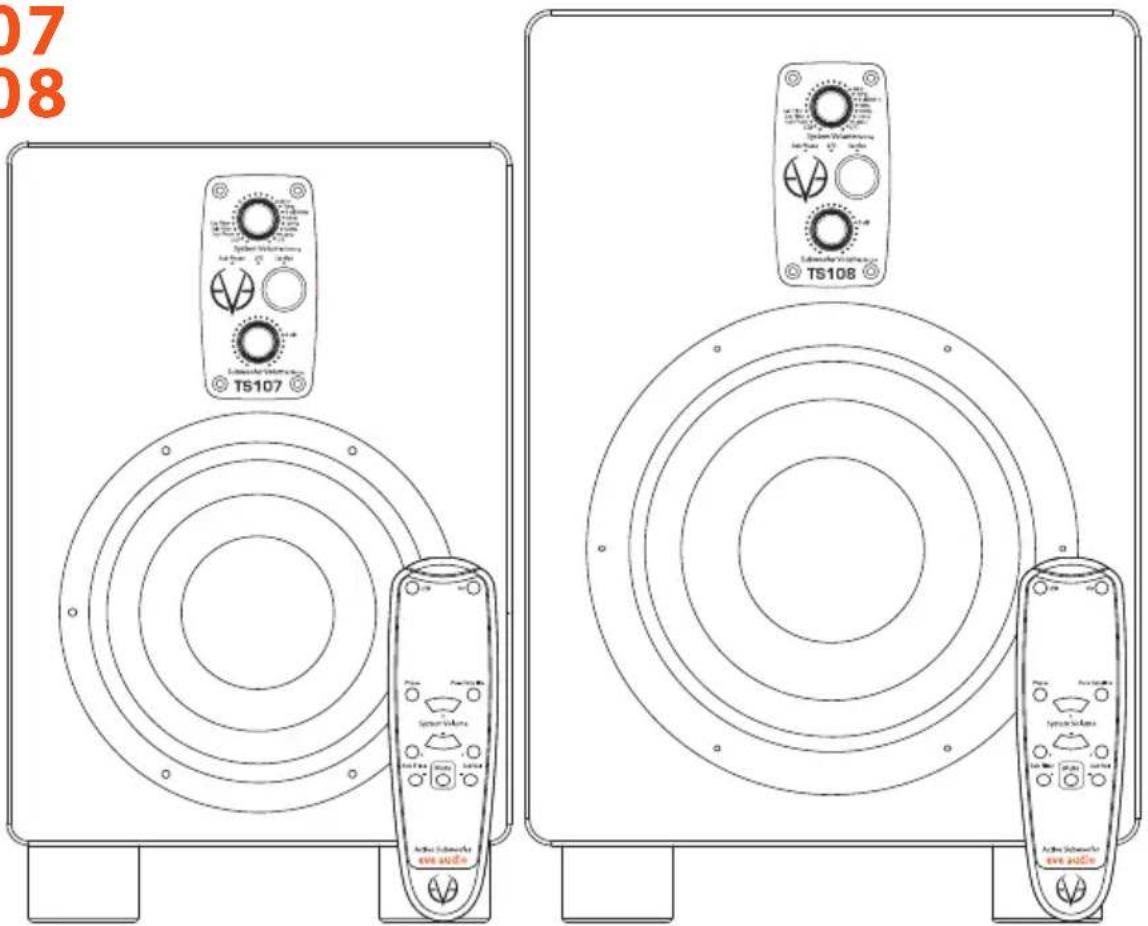 07 08 TS107 System Volumes Auction TS108 Active Subwoofer vee audio