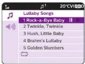 Lullaby Songs 1 Rock-a-Bye Baby 2 Twinkle, Twinkle 3 Hush, Little Baby 4 Brahm's Lullaby 5 Golden Slumbers