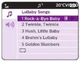Lullaby Songs 1 Rock-a-Bye Baby 2 Twinkle, Twinkle 3 Hush, Little Baby 4 Brahm's Lullaby 5 Golden Slumbers