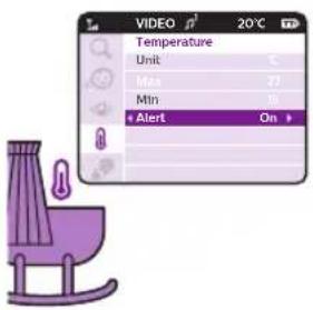 VIDEO Temperature Unit Max Min Alert On
