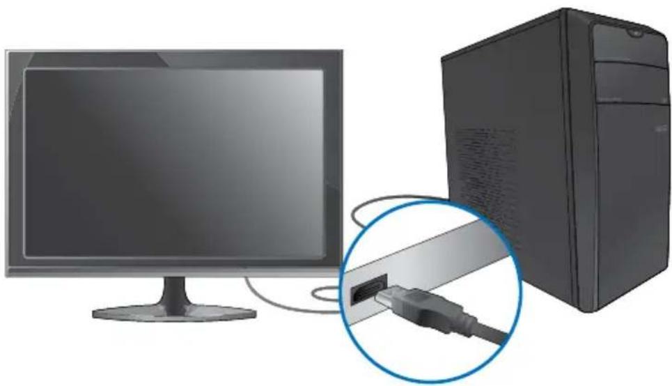ASUS CM1740 - Een HDTV aansluiten - 2