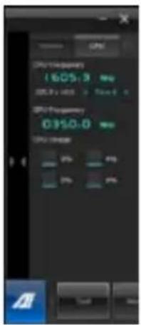 CPU CPU Frequency 1605.3 ms CPU Rate > Speed CPU Frequency 0350.0 ms CPU Rate 0% 0% 0% 0%