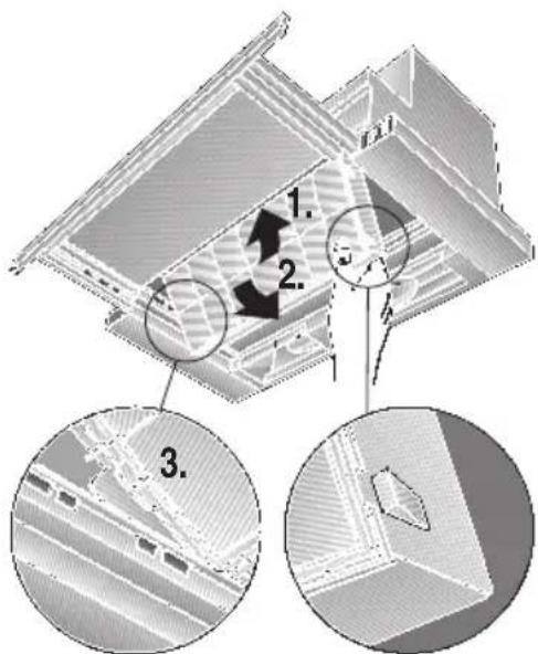 CONSTRUCTA CD53030 - Ce filtre sert à retenir les substances odoriférantes lorsque la hotte recycle l'air. - 2