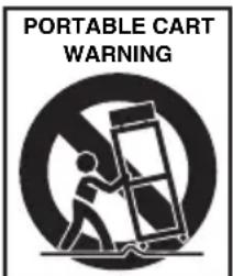 PORTABLE CART WARNING
