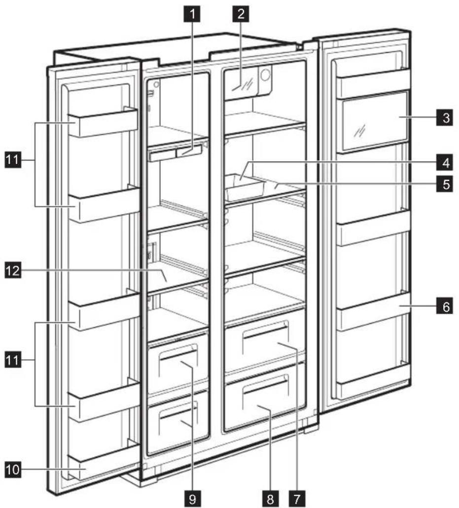 ELECTROLUX EAL6143WOX - Gefrier-Regal (gehärtetes Glas) - 1