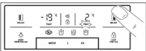 - 19 °C Super 2 °C Super WATER | ICE OFF-LOCK OFF-LOCK