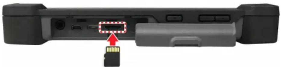 Logic Fieldbook E1 - Insert a Micro SD Card - 1