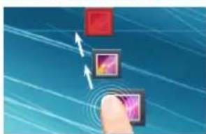 ARCHOS Xenon 101 Lite - Przenoszenie elementu z ekranu głównego: - 1