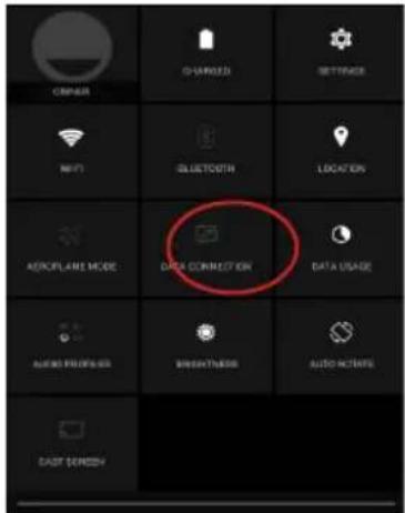 CIRCUER CHARGED SETTINGS MINT BLUTTOOTH LOCATION AEROPLANE MODE DATA CONNECTION DATA USAGE AUTO PROFESSION BREAKTHESIS AUTO NCTAFS CASH SCREEN