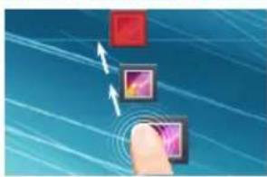 ARCHOS Xenon 101 Lite - Spostare una voce della schermata iniziale: - 1