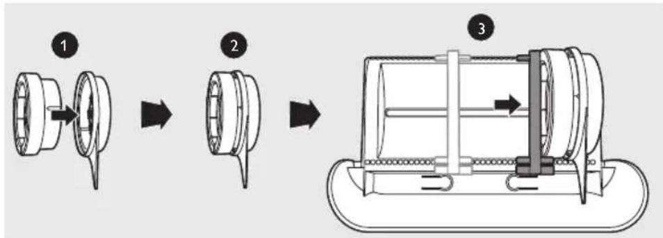 graph LR A["Step 1: Component 1"] --> B["Step 2: Component 2"] B --> C["Step 3: Final Assembly with Internal Component"]