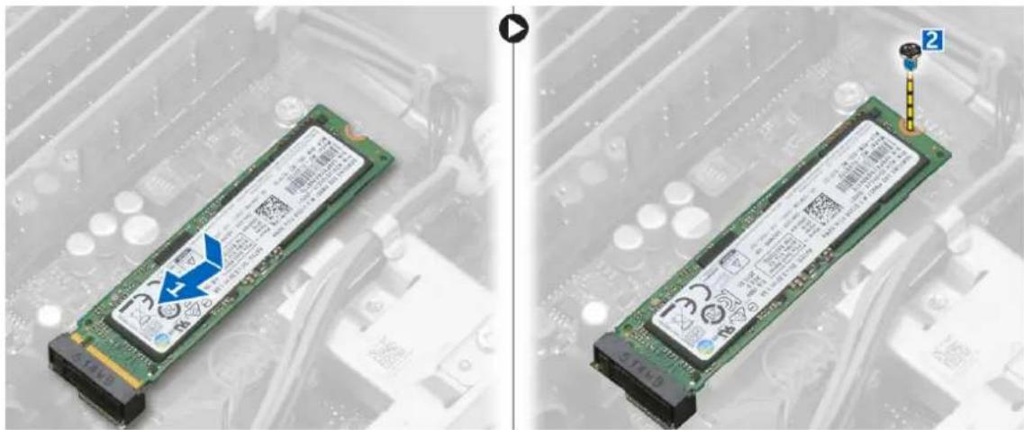 DELL Precision Tower 3420 - Installation de la carte SSD PCIe en option - 4