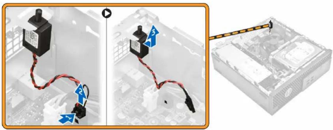 DELL Precision Tower 3420 - Retrait du commutateur d'intrusion - 1