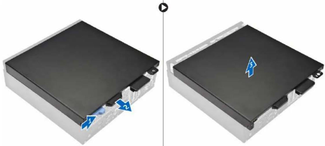 DELL Precision Tower 3420 - Retrait du capot - 1
