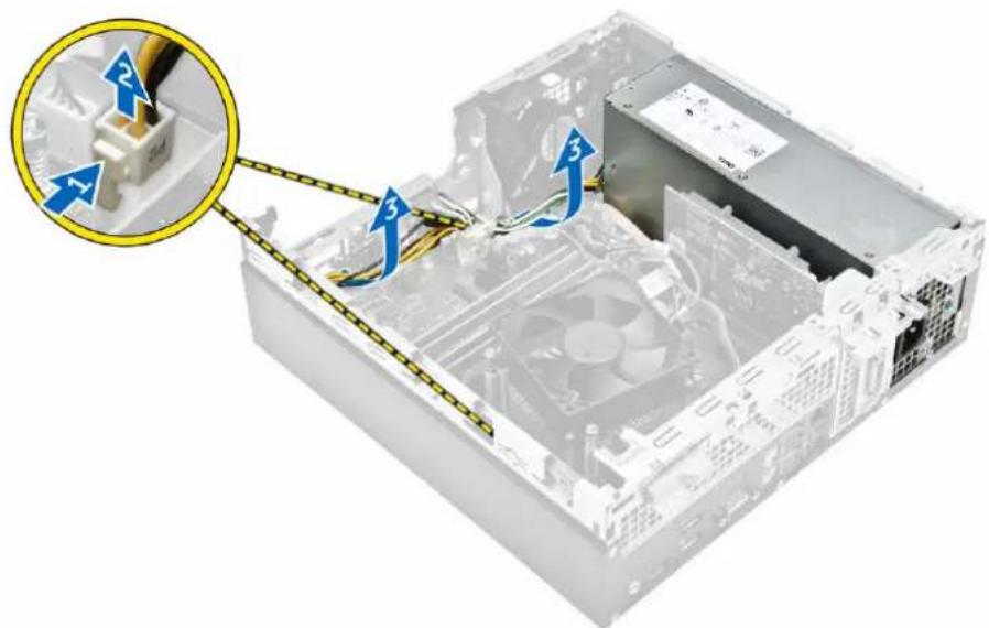 DELL Precision Tower 3420 - Retrait du bloc d'alimentation - 1