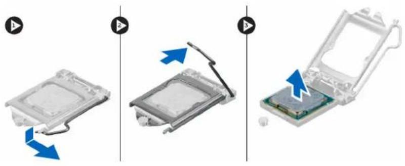 DELL Precision Tower 3420 - Retrait du processeur - 1
