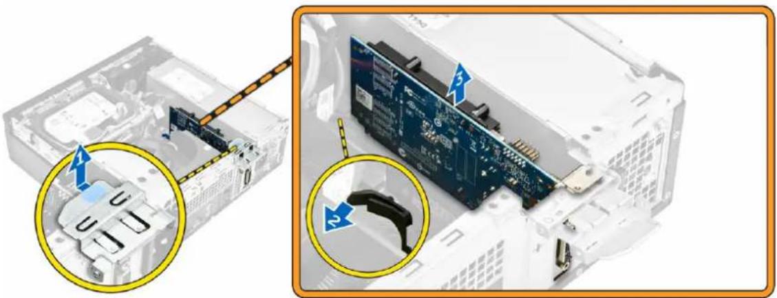 DELL Precision Tower 3420 - Retrait de la carte d'extension - 1
