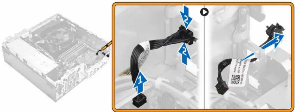 DELL Precision Tower 3420 - Retrait du bouton d'alimentation - 1