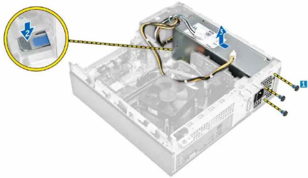 DELL Vostro 3250 - Retrait du bloc d'alimentation - 2