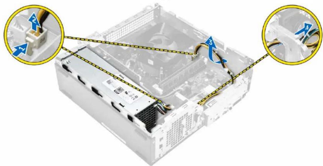 DELL Vostro 3250 - Retrait du bloc d'alimentation - 1