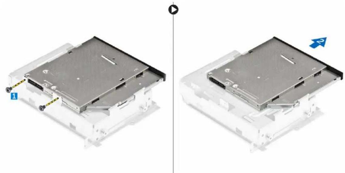 DELL Vostro 3250 - Retrait du lecteur optique - 3