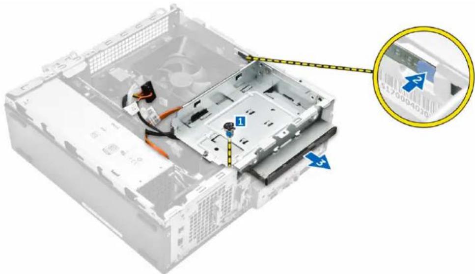 DELL Vostro 3250 - Retrait du lecteur optique - 2