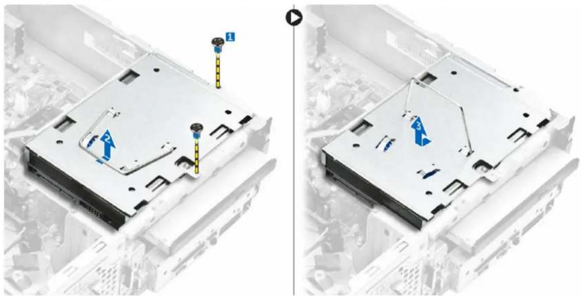 DELL Vostro 3250 - Retrait de l'ensemble de disque dur - 2