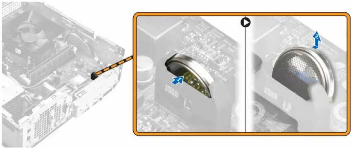 DELL Vostro 3250 - Retrait de la pile bouton - 1