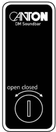 CANTON DM Soundbar open closed