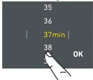 35 36 37min 38 OK