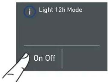 Light 12h Mode On Off
