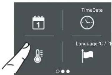 0:00 1 TimeDate Language°C / °F