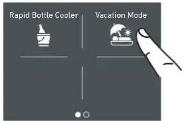 Rapid Bottle Cooler Vacation Mode