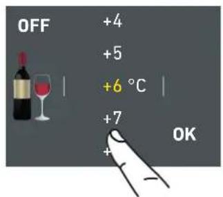 OFF +4 +5 +6 °C +7 + OK