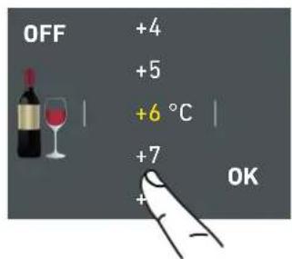 OFF +4 +5 +6 °C +7 + OK