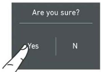Are you sure? Yes | N
