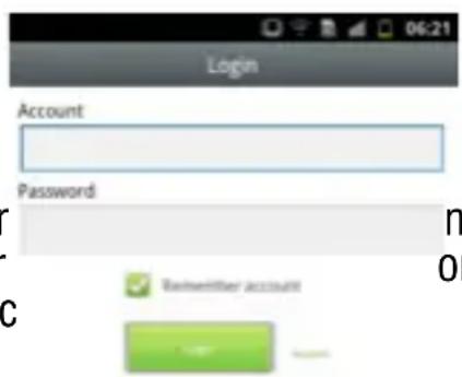 Login Account Password Feedback account