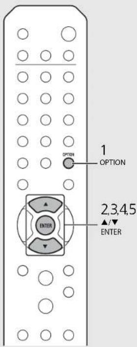 OPTION 1 OPTION 2,3,4,5 ENTER ENTER
