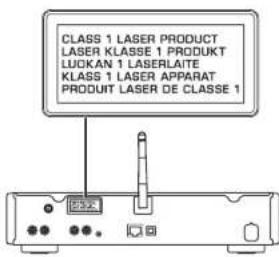 CLASS 1 LASER PRODUCT LASER KLASSE 1 PRODUKT LUOKAN 1 LASERLAITE KLASS 1 LASER APPARAT PRODUIT LASER DE CLASSE 1