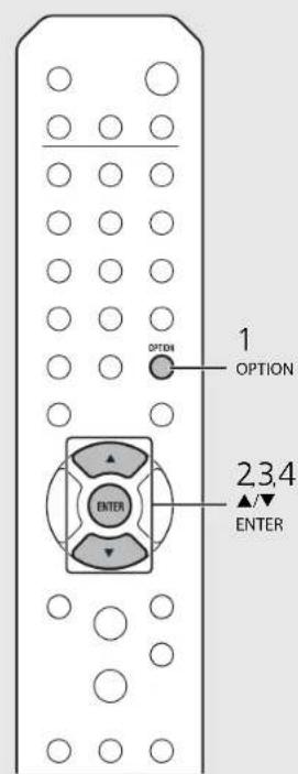 OPTION 1 OPTION 2,3,4 ENTER ENTER