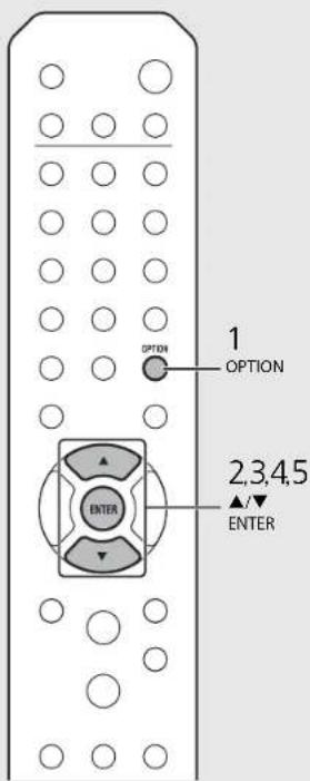 OPTION 1 OPTION 2,3,4,5 ENTER ENTER
