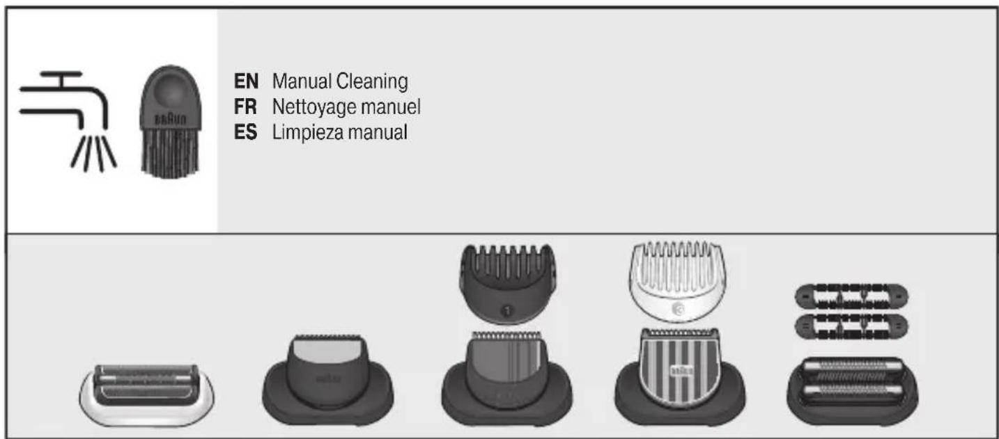 EN Manual Cleaning FR Nettoyage manuel ES Limpieza manual