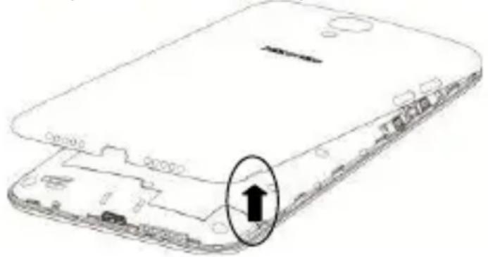 HISENSE HS-D2 - Installation de la carte SIM/SD - 1