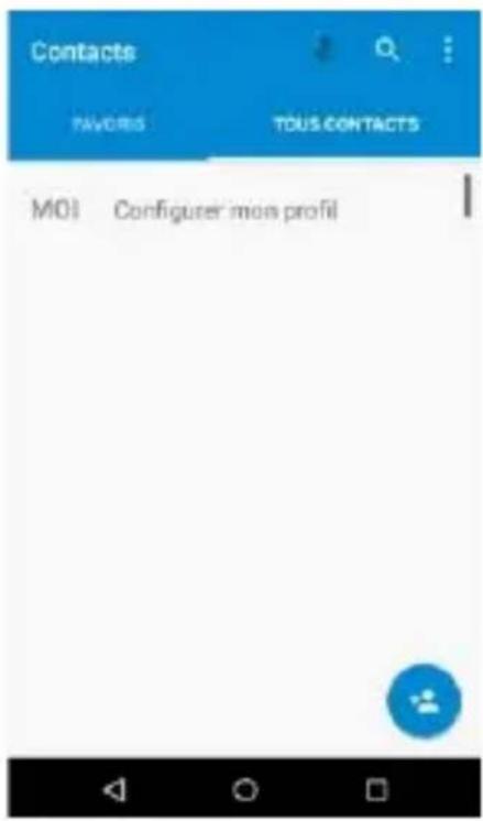 Contacts FAVORS TOUS CONTACTS MOI Configurer mon profil