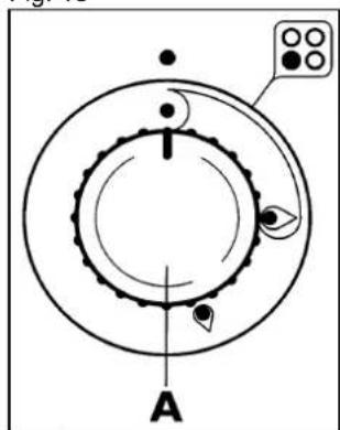 Diagram of a circular mechanical or biological structure with labeled points and directional arrows, marked with letter A.