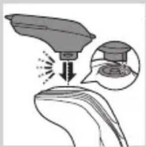 PHILIPS Series 5000 S5230 - Removing or attaching the click-on attachments - 5