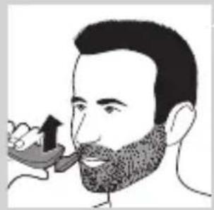 PHILIPS Series 5000 S5230 - Using the beard styler attachment without comb - 1