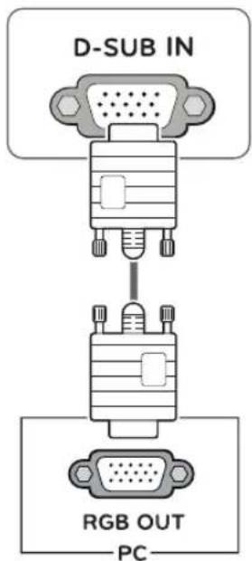 LG 22MP58VQ - Connexion D-SUB - 1