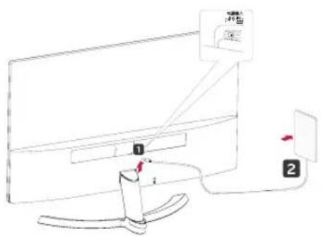 LG 22MP58VQ - Installation sur une table - 2